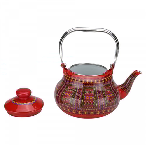 ابريق شاي غضار نقشة نجدي