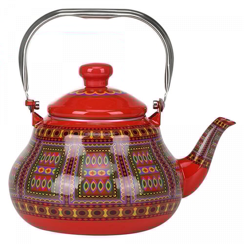 ابريق شاي غضار نقشة نجدي