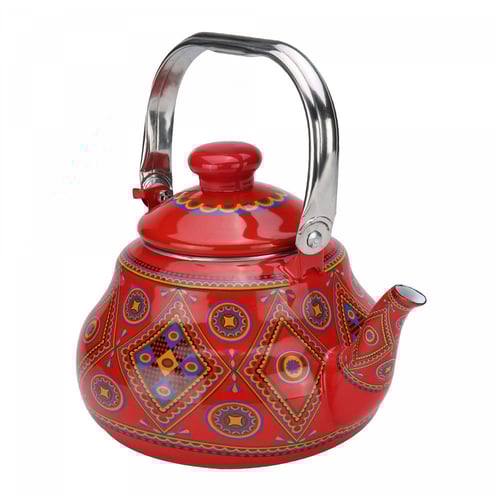 ابريق شاي غضار نقشة نجدي