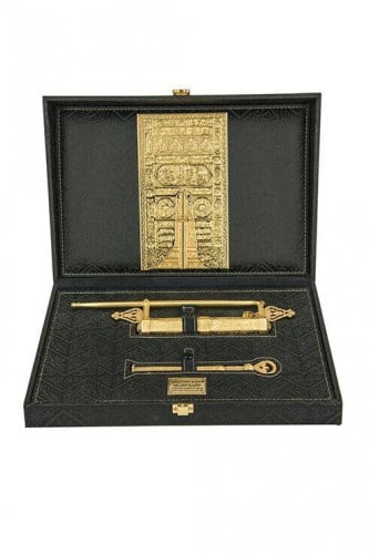 مفتاح وقفل الكعبة الشريفة في حجم صغير عهد السلطلن...