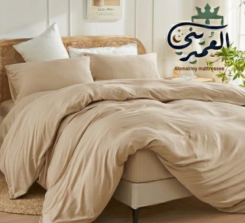 مفرش نفرين صيفي سادة بيج