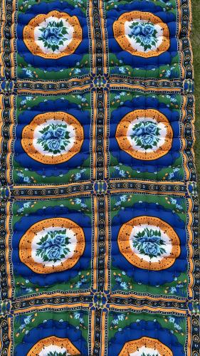 مطرحة تراثيه اسطوانة اللون الازرق