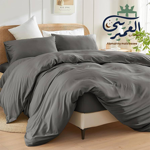 مفارش صيفي مفرد ونص لون رصاصي