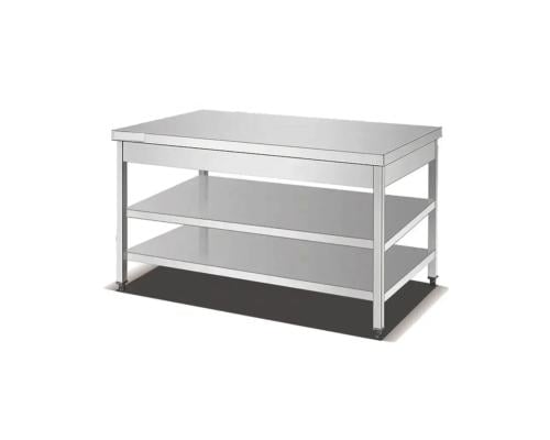 Stainless steel table 3 shelves