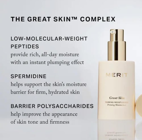 MERIT Great Skin Priming And Firming Moisturizer W...