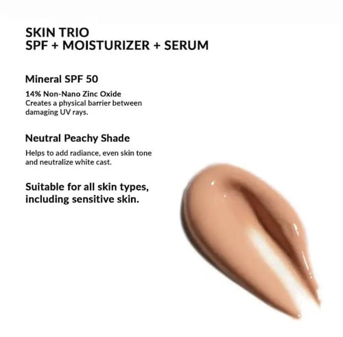 REFY Skin Trio Mineral SPF 50 Moisturizer and Brig...