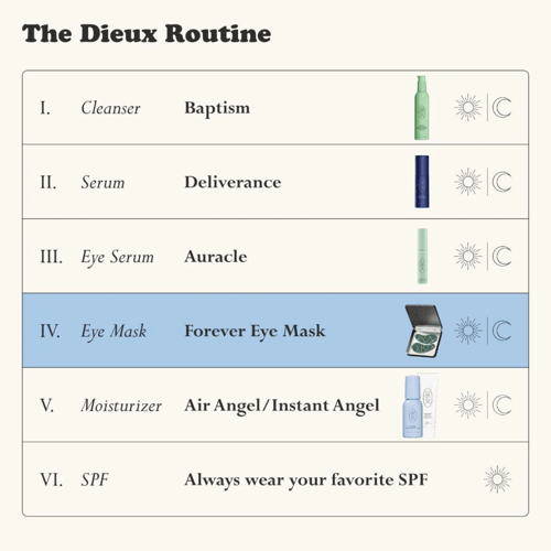 Dieux Forever Eye Mask Reusable 100% Silicone Patc...