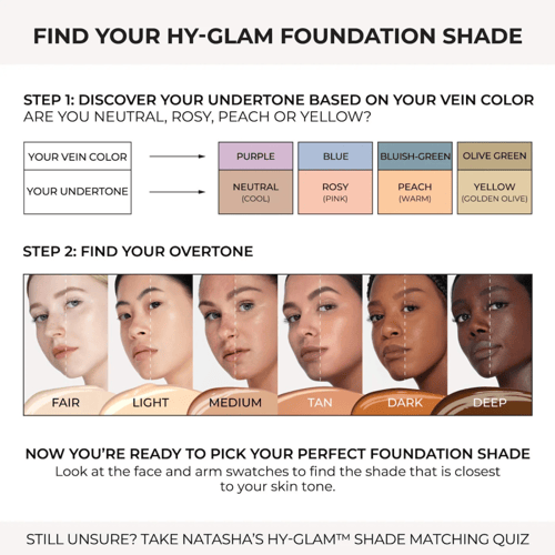 NATASHA DENONA Hy-Glam Foundation Hydrating & Blur...