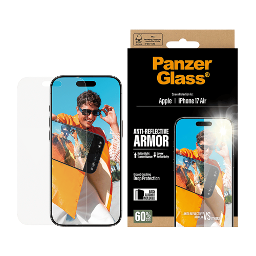 استكر حماية بانزر جلاس مقاوم للانعكاس ايفون 17 اير...