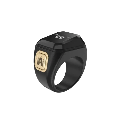 خاتم التسبيح الذكي ZIKR RING - أسود