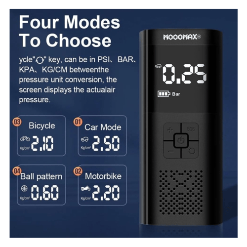 منفاخ هواء السيارة موج ماكس متعدد الوظائف - اسود