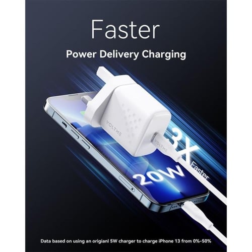 فولتمي ريفو 30 لايت شاحن جداري بقوة 30 واط منفذ تا...