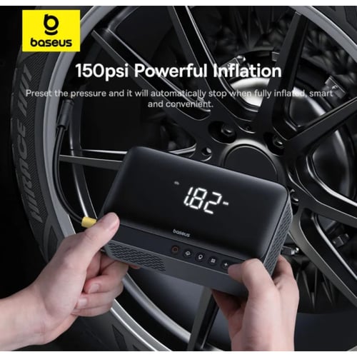 بيسوس مشغل سيارة 4 في 1 ( تشغيل السيارة + منفاخ هو...