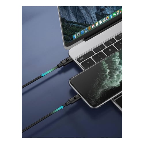 كيبل راف باور تايب سي ايفون بطول متر - اسود