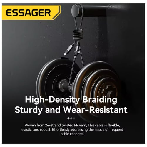 كيبل شحن إساجر تايب سي 2 في 1 تايب سي تايب سي + تا...