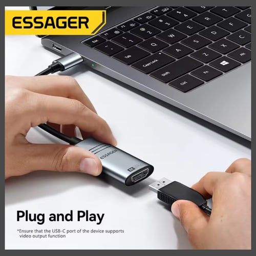 كابل محمول إساجر USB-C إلى HDMI بجودة 4k بقوة 30 م...