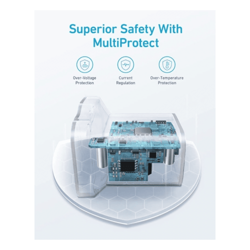 شاحن جداري انكر بمنفذ تايب سي بقوة 30 واط - اسود