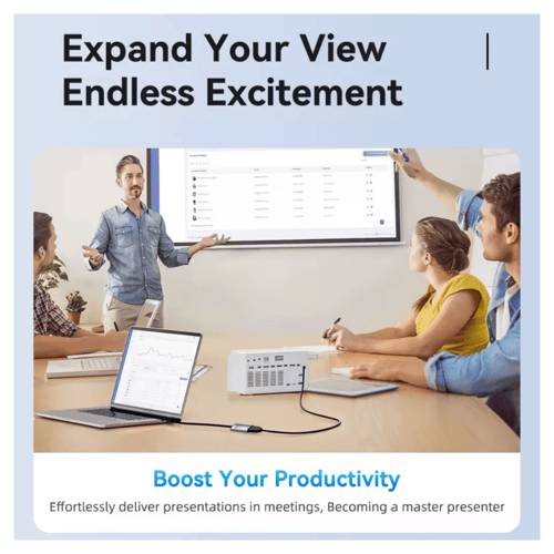 كابل محمول إساجر USB-C إلى HDMI بجودة 4k بقوة 30 م...