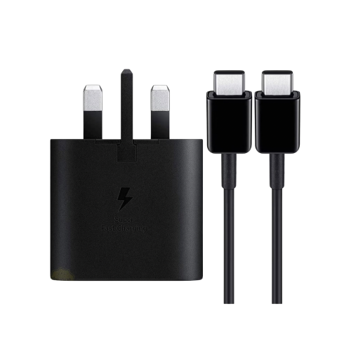 شاحن جداري سامسونج بمنفذ تايب سي بقوة 45 واط + كيب...