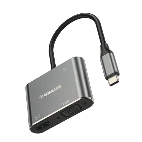 بروماس وصلة تايب سي VG + HDMI بدقة 4K