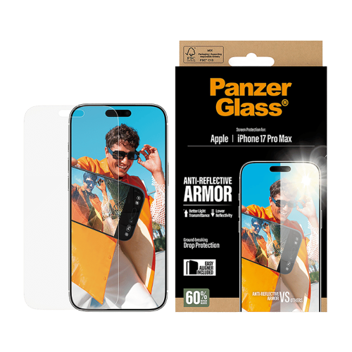 استكر حماية بانزر جلاس مقاوم للانعكاس ايفون 17 برو...