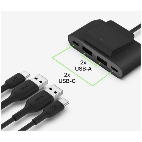 منصة شحن بيلكن تايب سي 4 منافذ منفذين تايب سي ومنف...