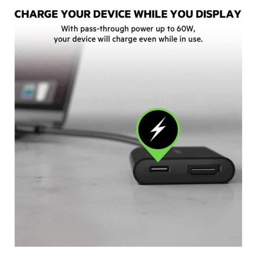 محول بيلكن USB-C الى HDMI بجودة 4K ومنفذ تايب سي ب...