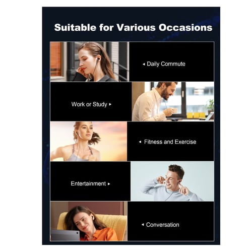 سماعة راف باور تايب سي سلكية - أسود