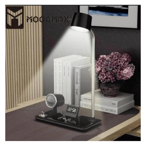 موج ماكس منصة شحن 4 في 1 شاحن لاسلكي + إضاءة + ساع...