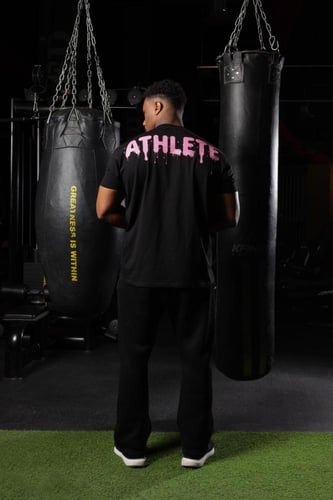 تيشيرت قطني دونات أسود