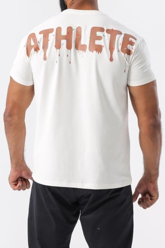 تيشيرت قطني دونات أبيض