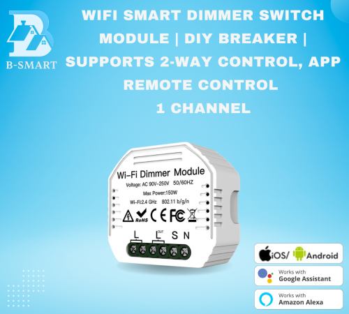 مفتاح تعتيم ذكي للإضاءة يعمل عبر الواي فاي | يدعم...