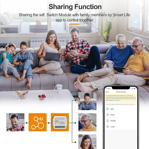 مفتاح إضاءة داخلي ذكي يعمل عبر الواي فاي | يدعم ال...