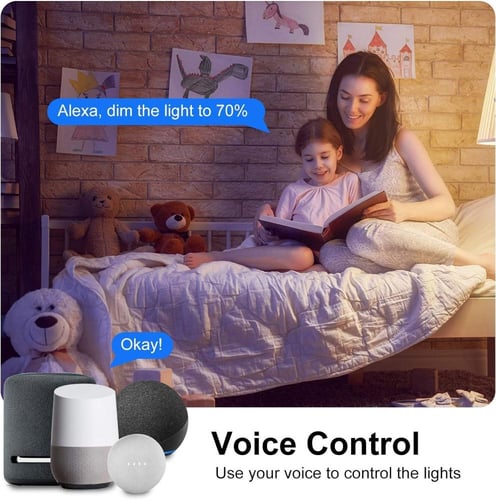 4 لمبات LED ذكية WiFi قاعدة GU10 – متعددة الألوان...