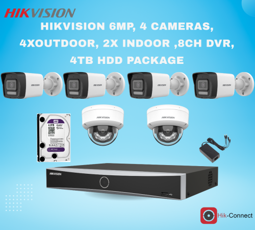 باقة هيكفيجن بدقة 6 ميجابيكسل، 6 كاميرات (4 خارجية...