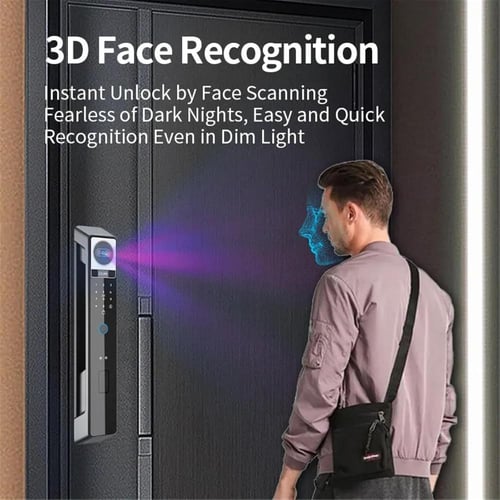 قفل باب ذكي – بتقنية التعرف على الوجه مع كاميرا، م...