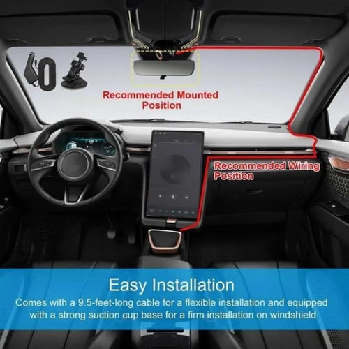 كاميرا سيارة بدقة Full HD – بزاوية عريضة 180 درجة...