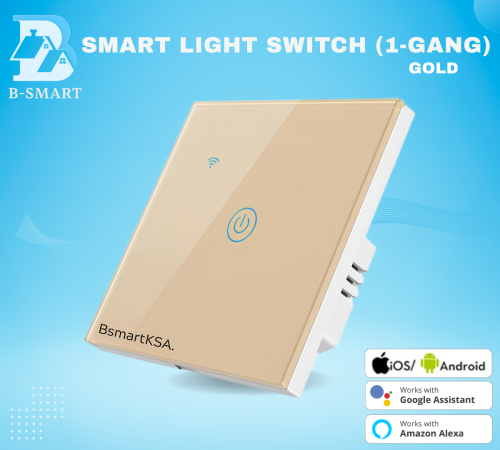 مفتاح إضاءة حائط ذكي بخاصية واي فاي (مفتاح 1، لون...