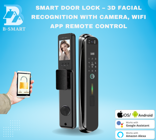 قفل باب ذكي – بتقنية التعرف على الوجه مع كاميرا، م...