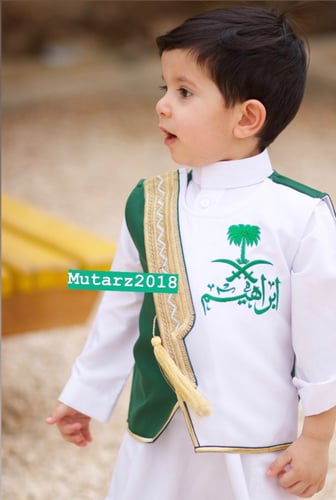 سديري البشت اخضر مع ابيض