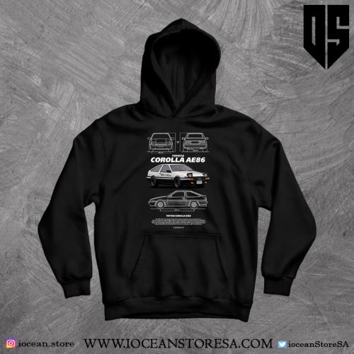 بلوفر / هودي - COROLLA AE86 INITIAL D