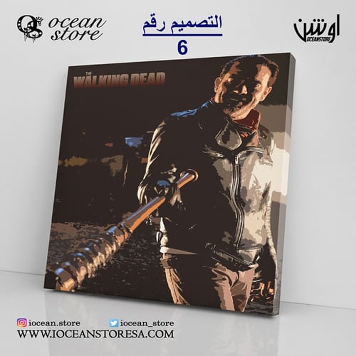 لوحة كانفس - The Walking Dead - الموتى السائرون