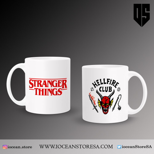 كوب - stranger things - hellfire club