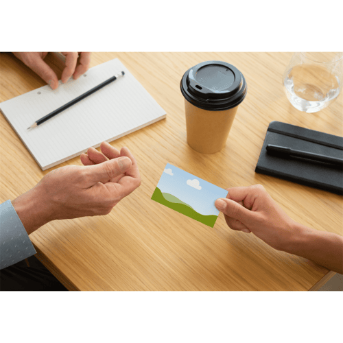 تصميم وضع الشعار / الصورة على البطاقات وكروت الاهد...