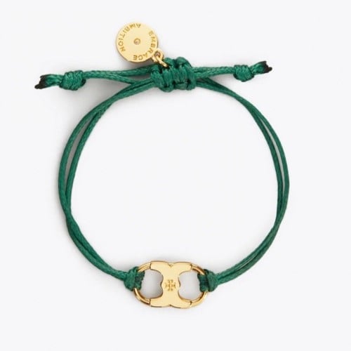 سوار توري بورش خيط اخضر / توري ذهبي