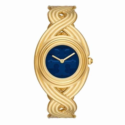 Tory Burch The Miller Braided Gold-Tone Bracelet Watch 28mm