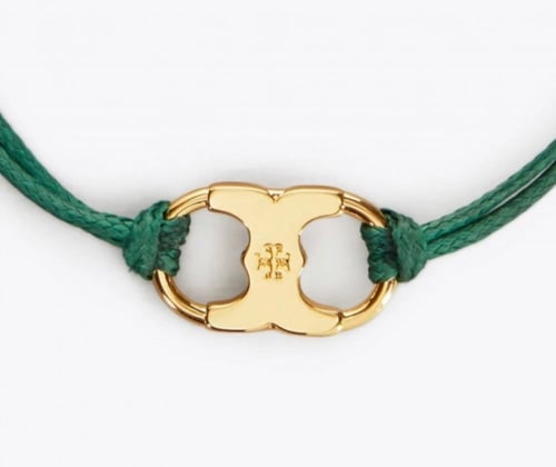 سوار توري بورش خيط اخضر / توري ذهبي