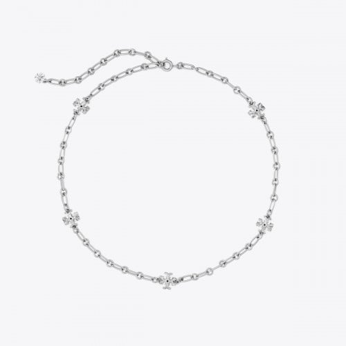 عقد توري بورش رقيق من سلسلة روكسان فضي