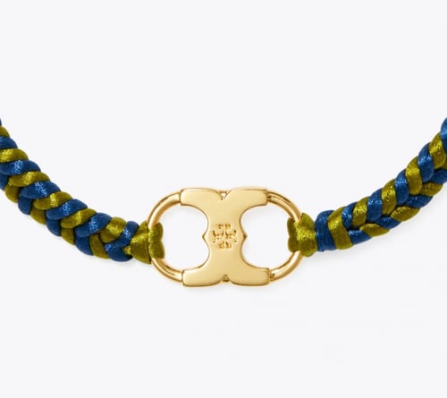 سوار توري بورش خيط مظفر زيتوني وبحري/ توري ذهبي