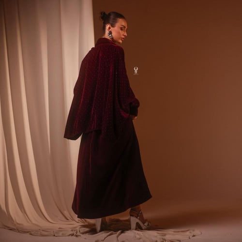 جلابيه كحلي كرستال